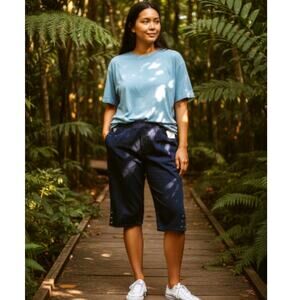 Dream Jeannes by Quacker Factory New Embellished Bermuda Shorts -Size:  XL